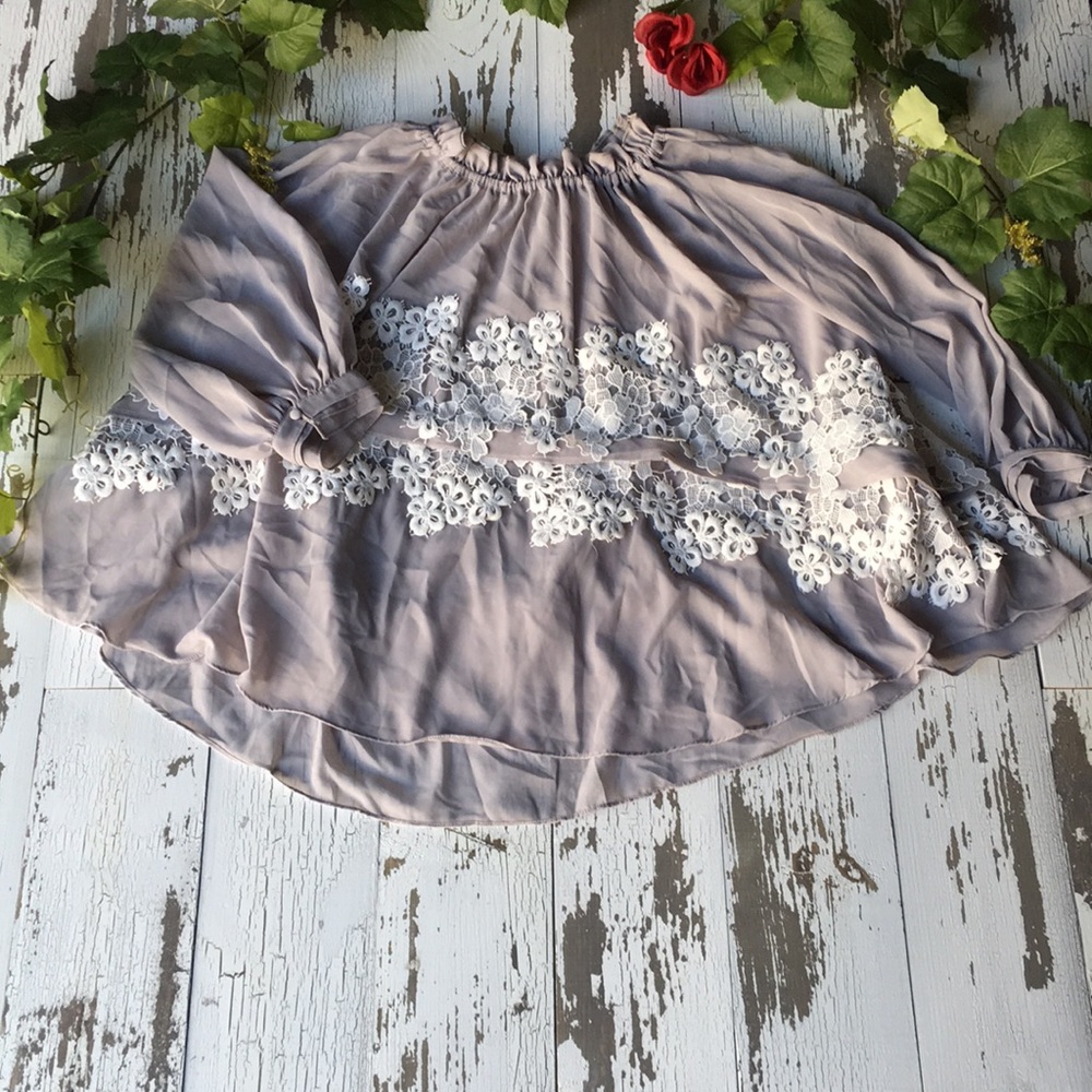 Beautiful peasant off the shoulder top